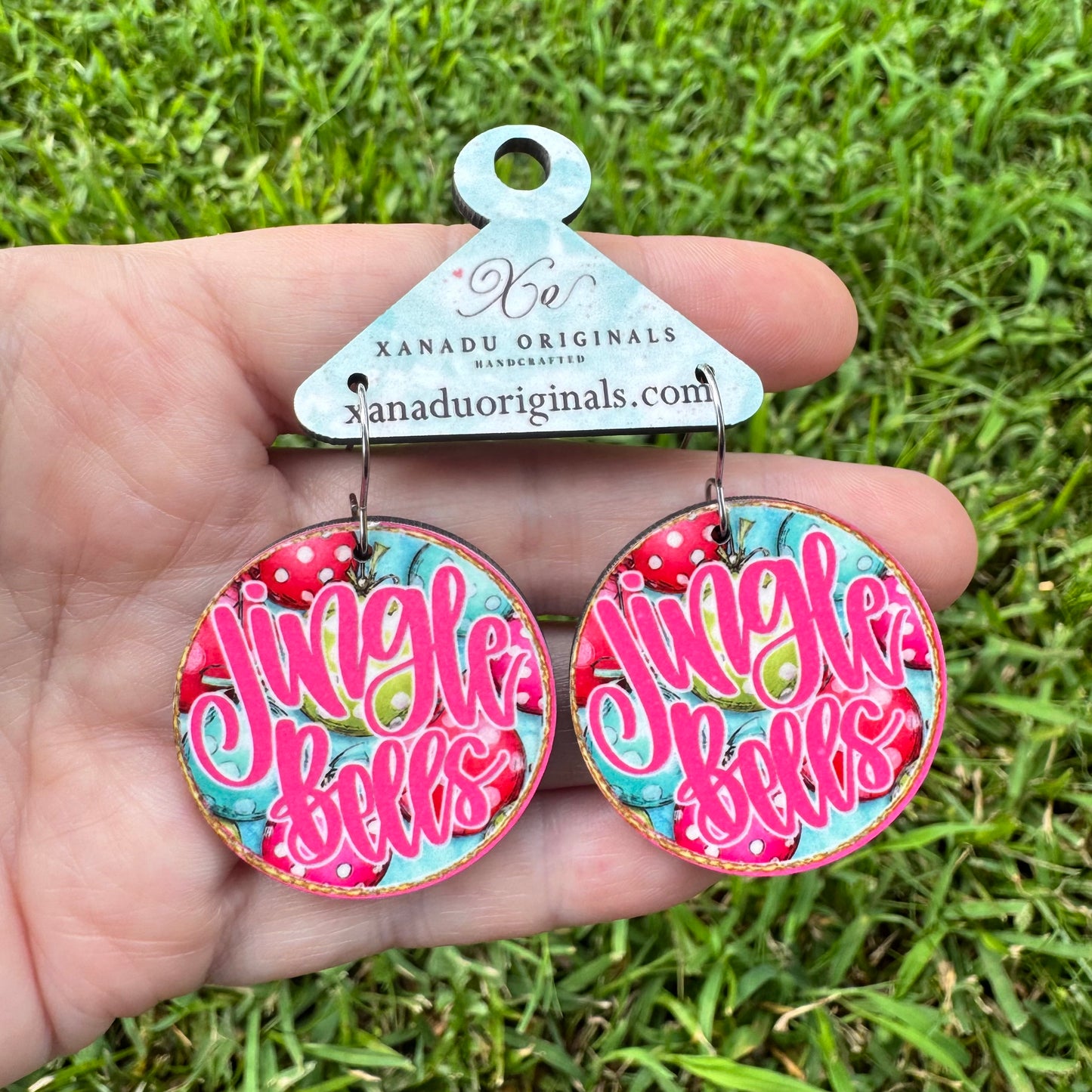 "Jingle Bells" Retro Bauble Earrings