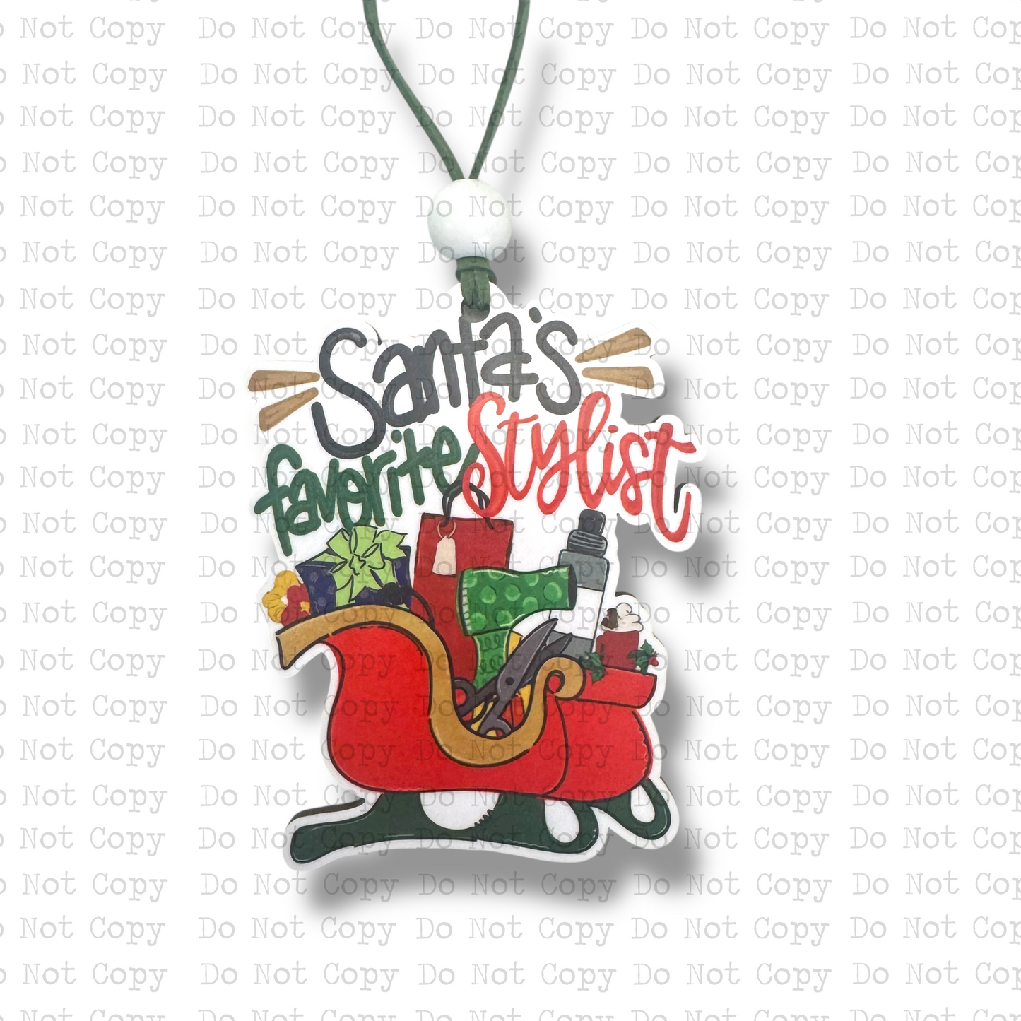 Santas Favorite Stylist Christmas Ornament