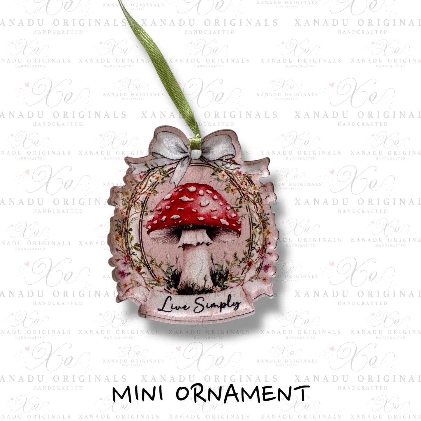 Live Simply Mini Ornament