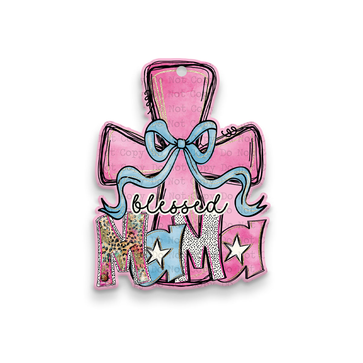 Blessed Mama Car Charm