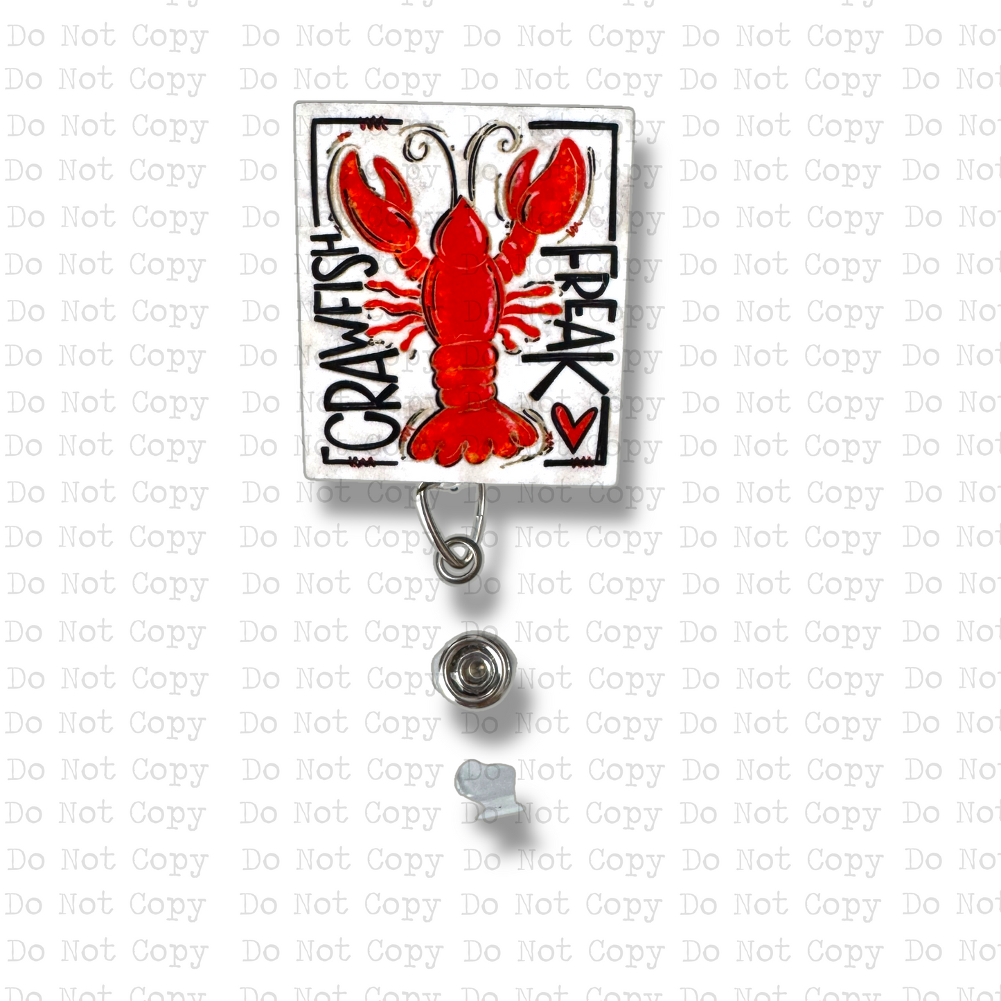 Crawfish Freak Interchangeable Badge Button with Reel Option