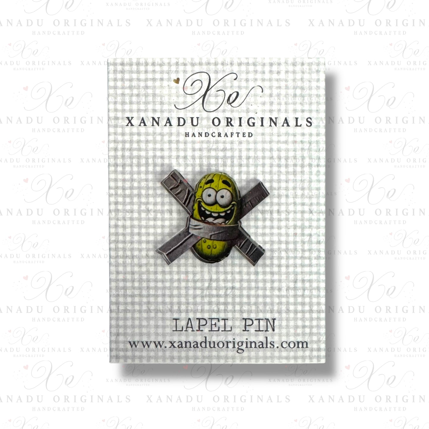 Duct Tape Pickle Lapel Pin