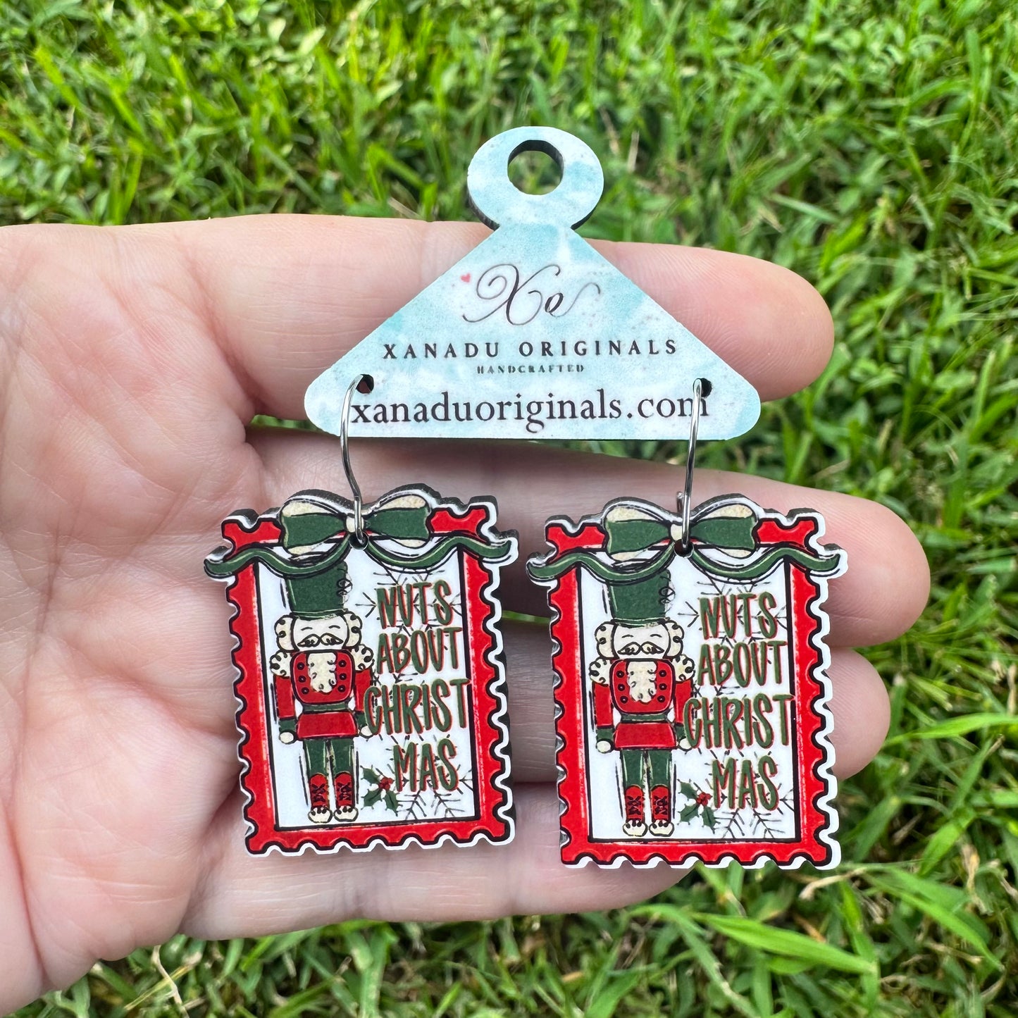 Nuts About Christ Mas Earrings
