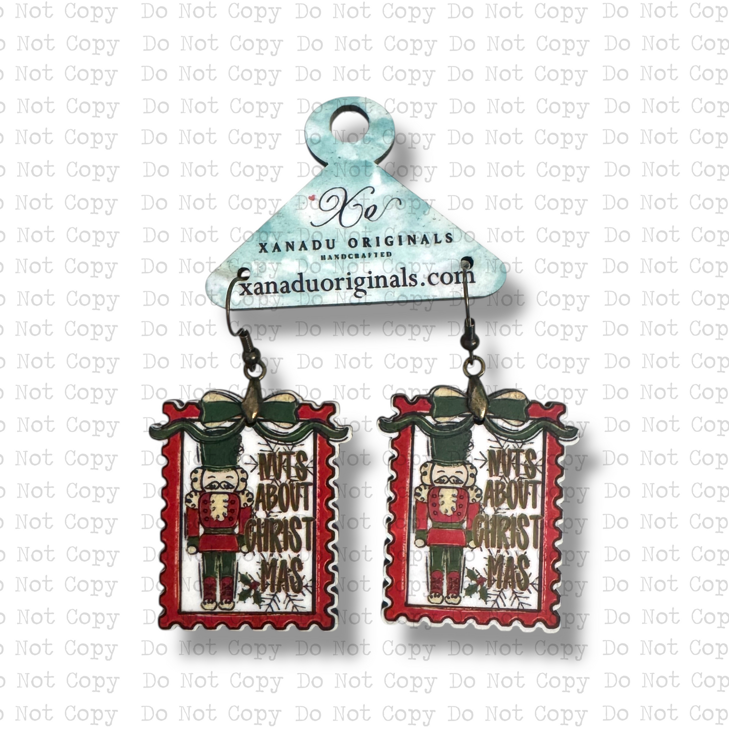 Nuts About Christ Mas Earrings