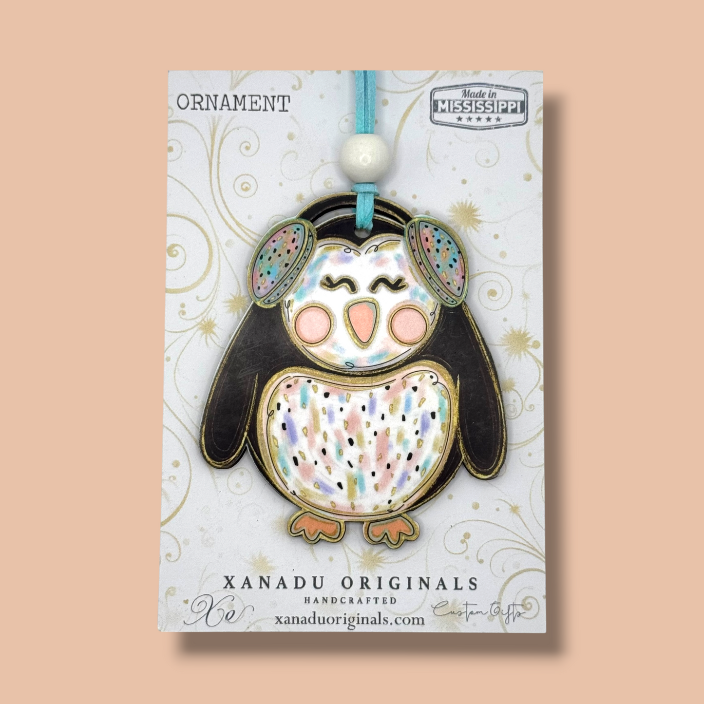 Snow Penguin Christmas Ornament