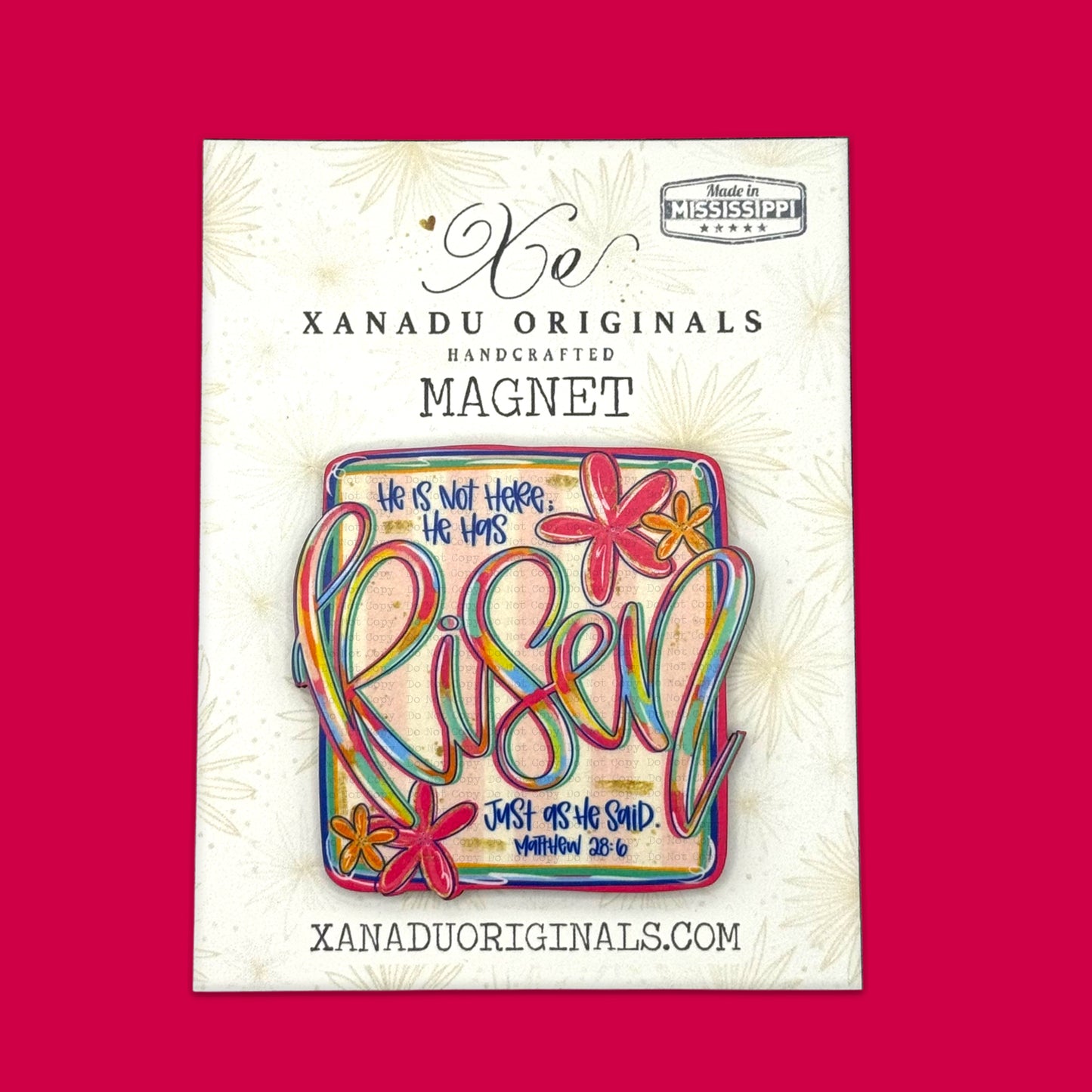 He Is Risen Matthew 28:6 Magnet