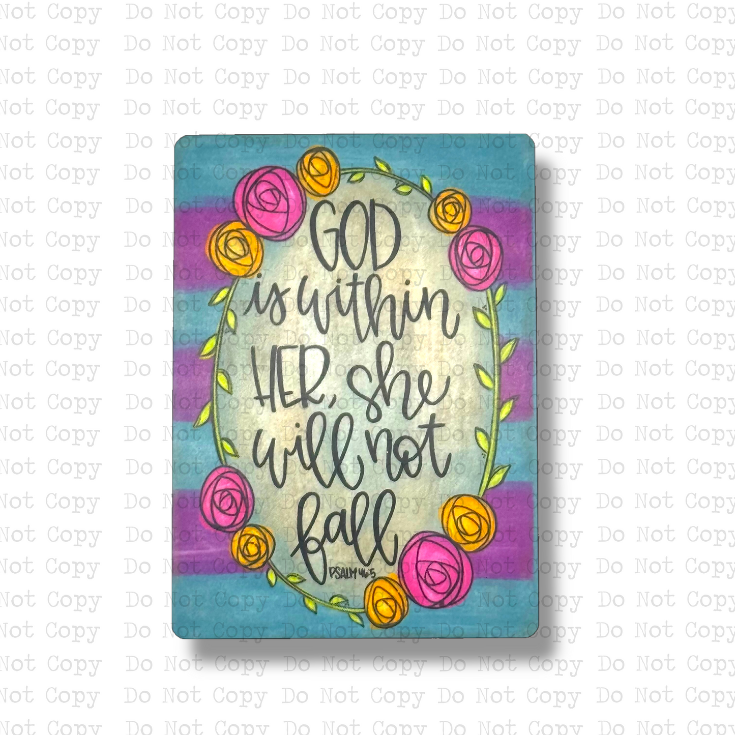 God Is Within Her She Will Not Fall Magnet