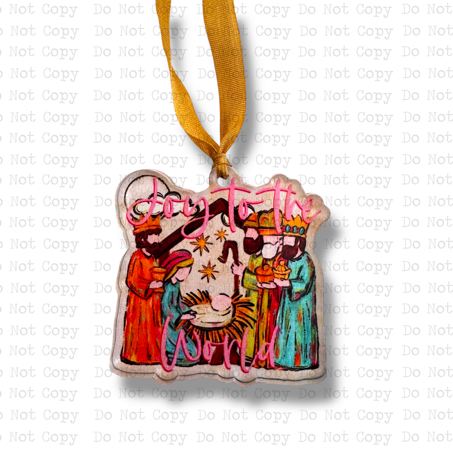 Joy To The World Nativity Mini Ornament