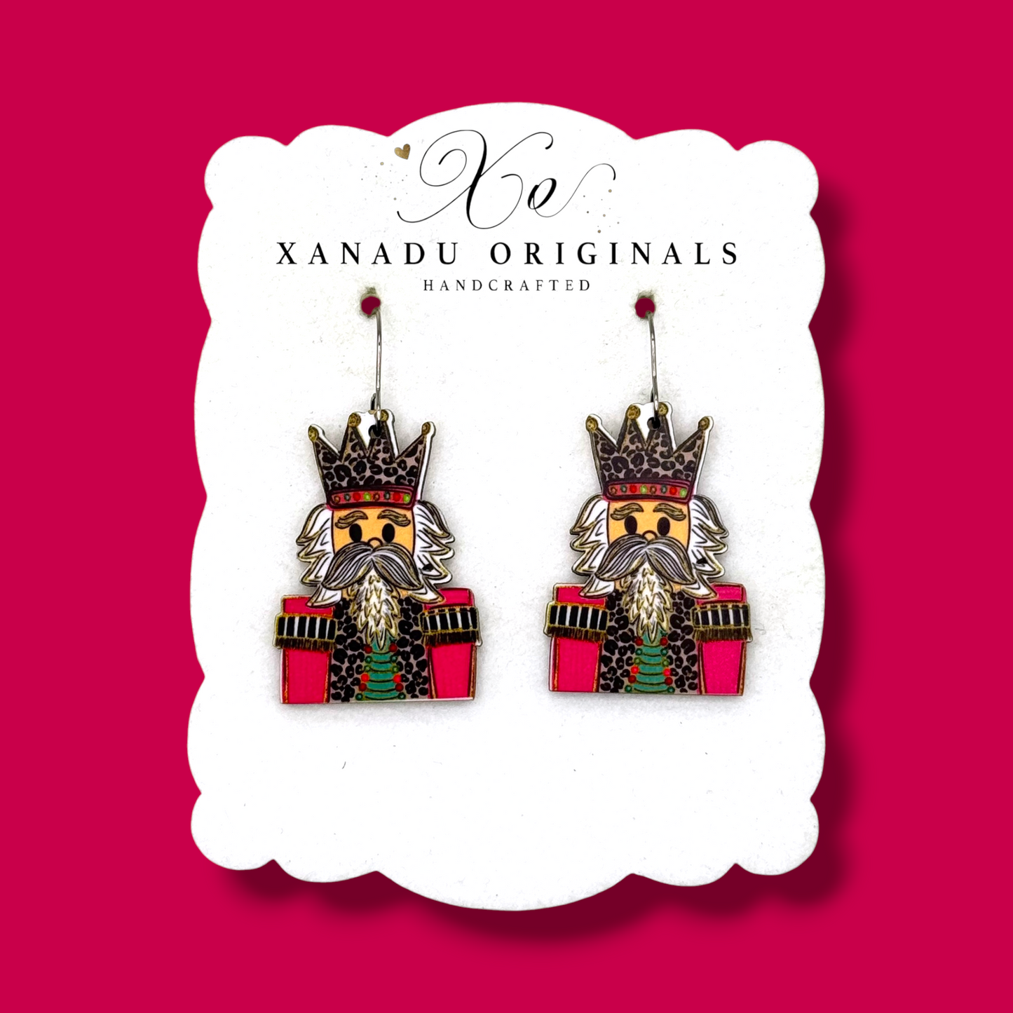 Leopard Nutcracker Earrings