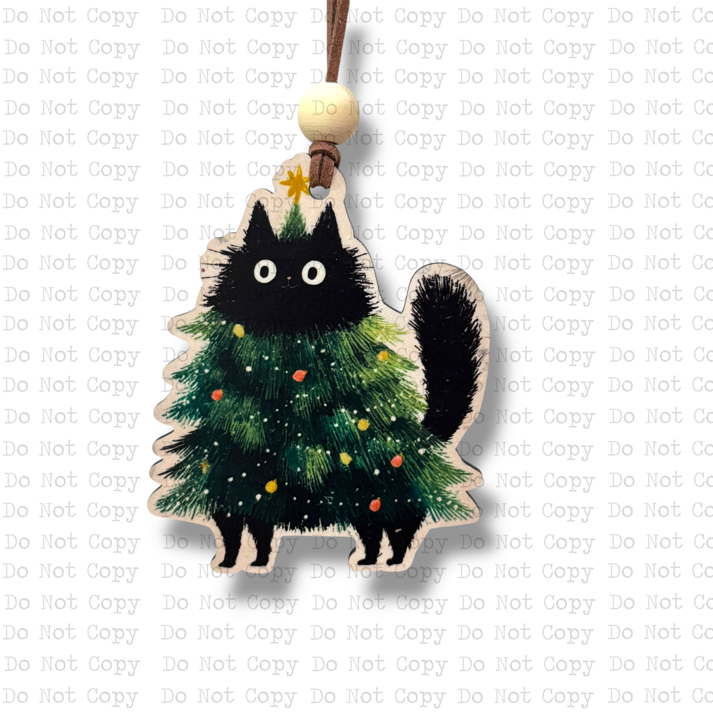Christmas Tree Cat Ornament