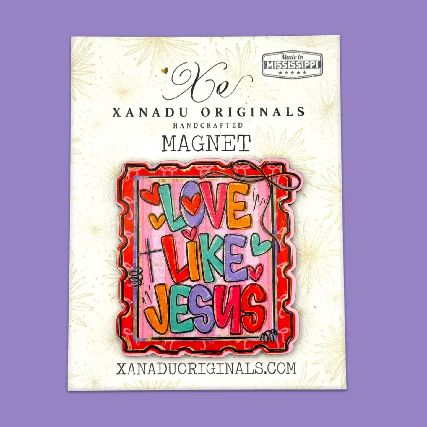 Love Like Jesus Stamp Magnet