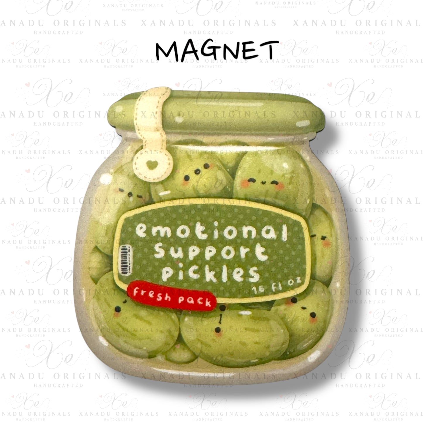 Emotional Support Pickles Magnet