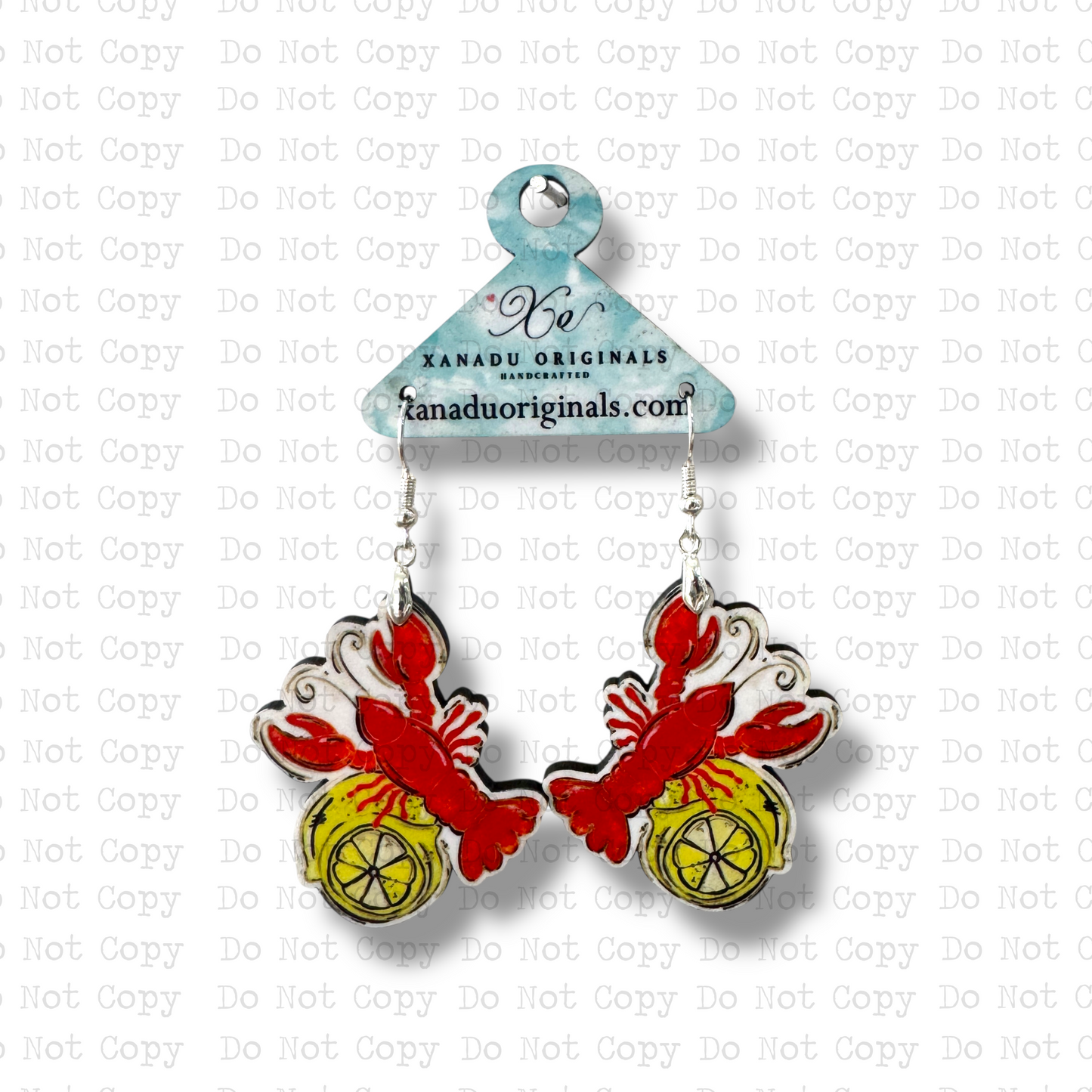 Lemon Crawfish Earrings
