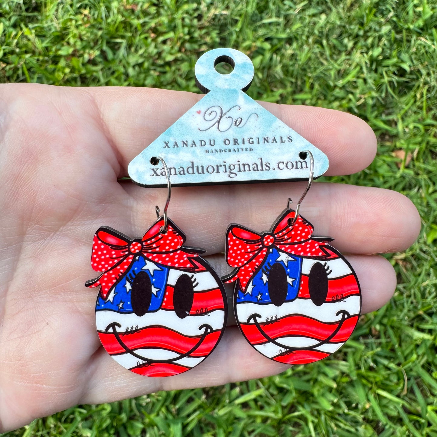 Smiley Flag Earrings