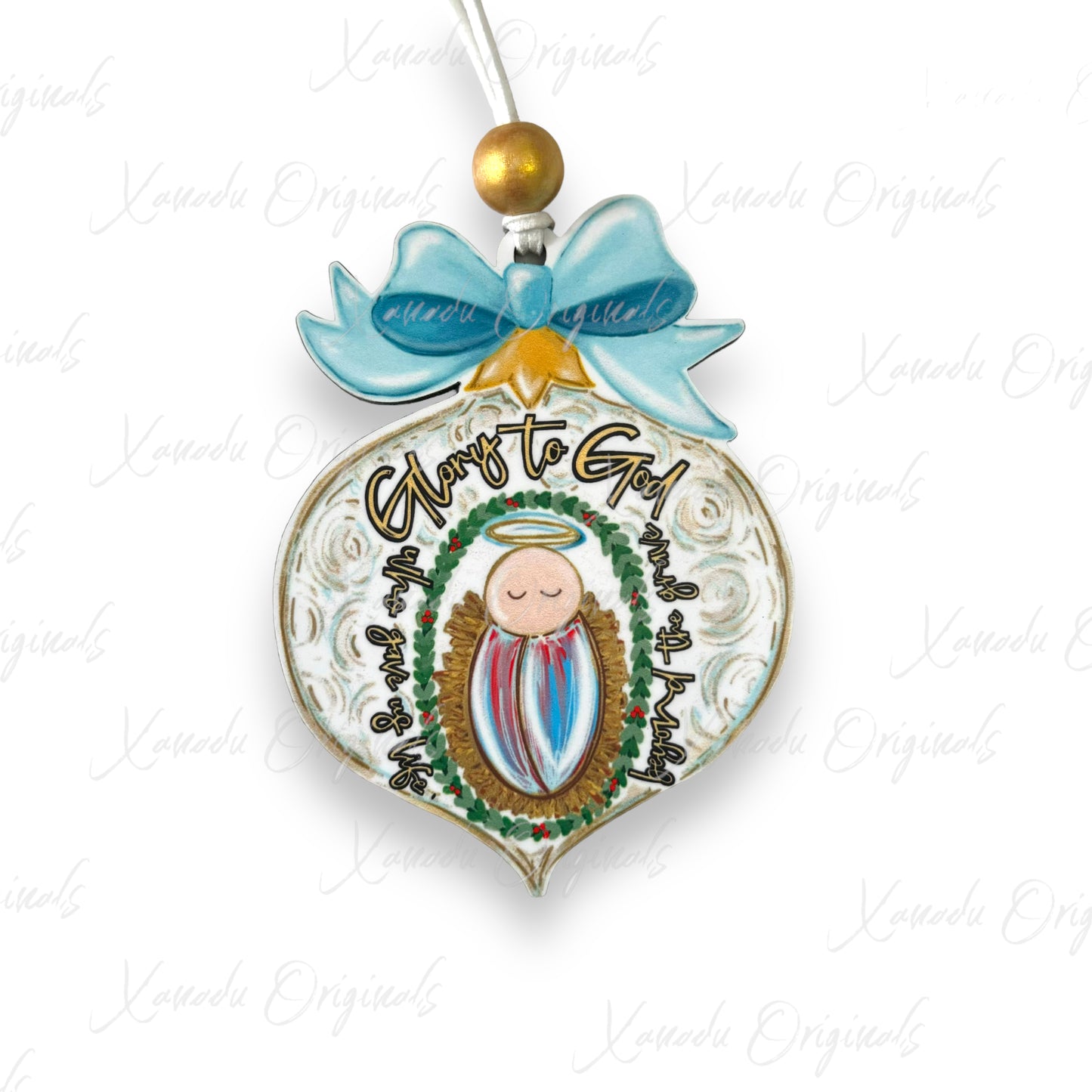 Glory To God Christmas Ornament