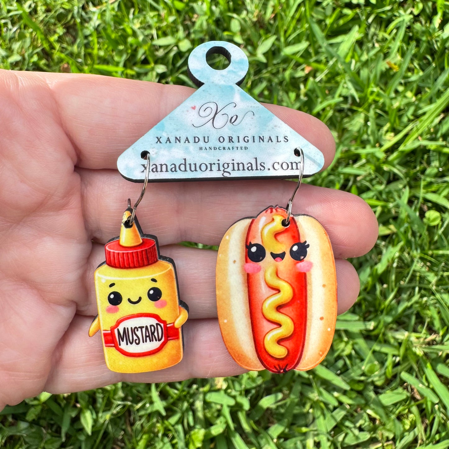 Mustard To My Hot Dog Earring