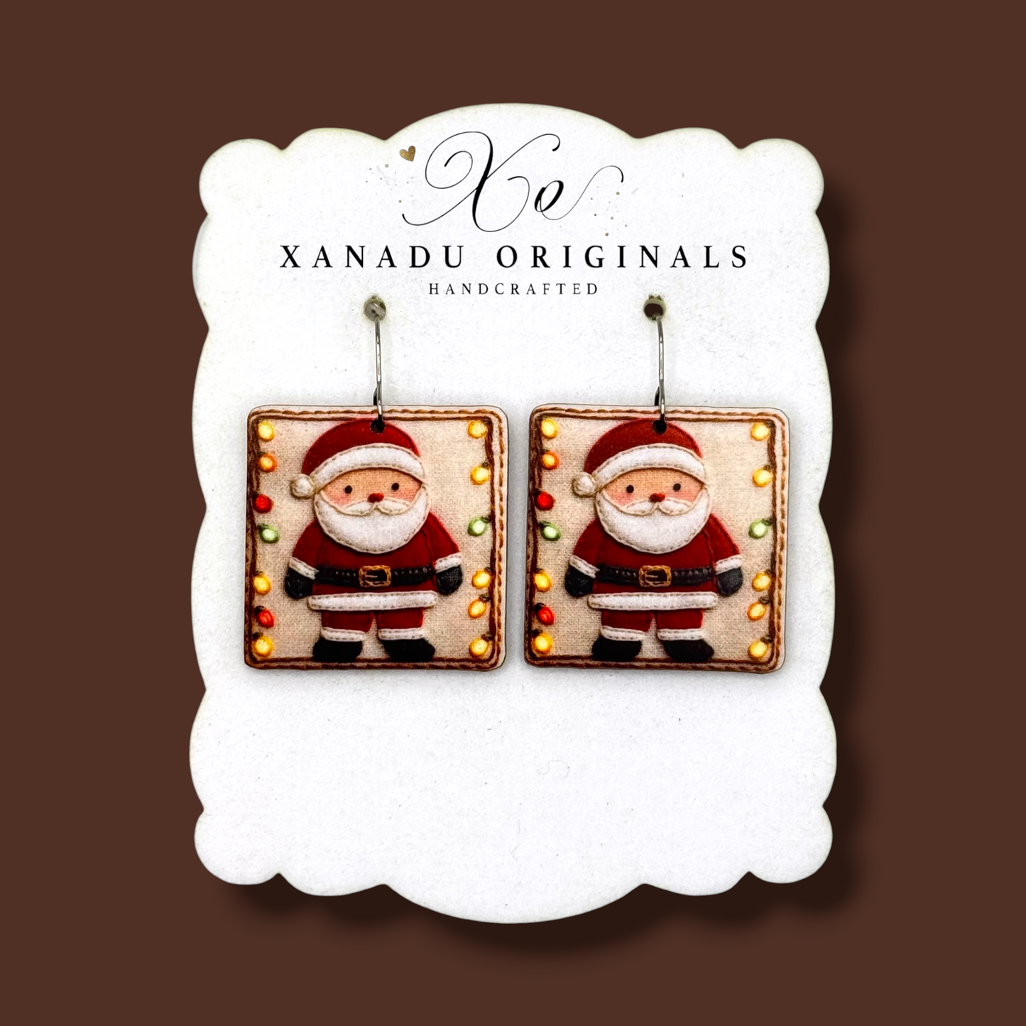 Santa Tapestry Earrings
