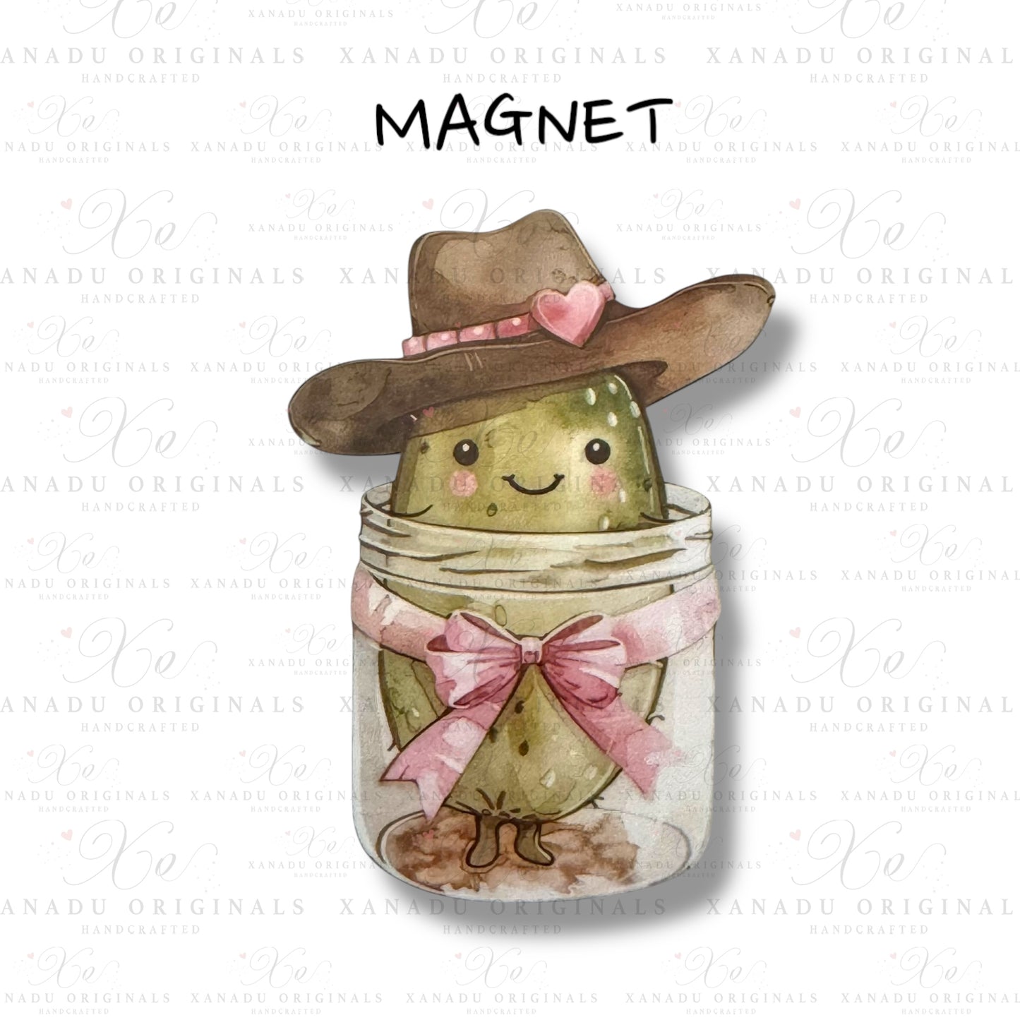 Cowgirl Jar Pickle Magnet