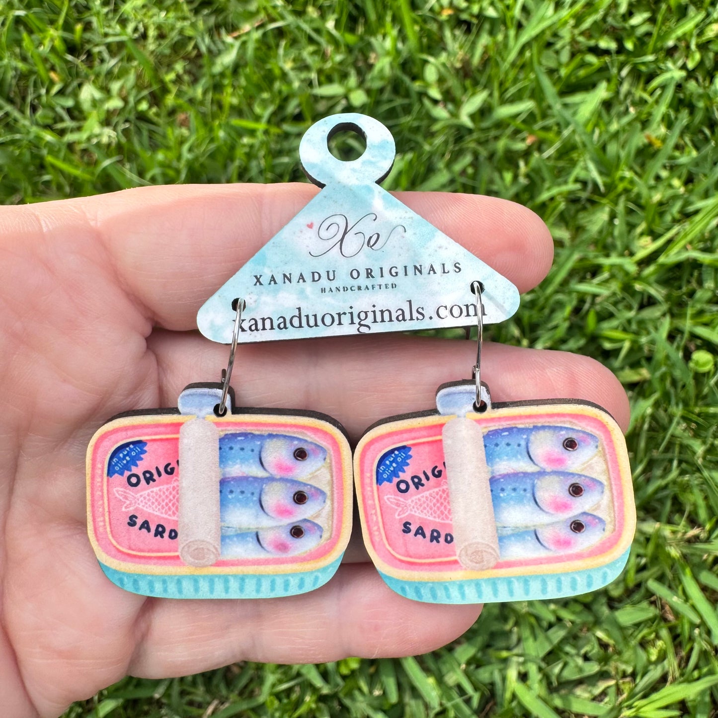 Sardine Can Earrings
