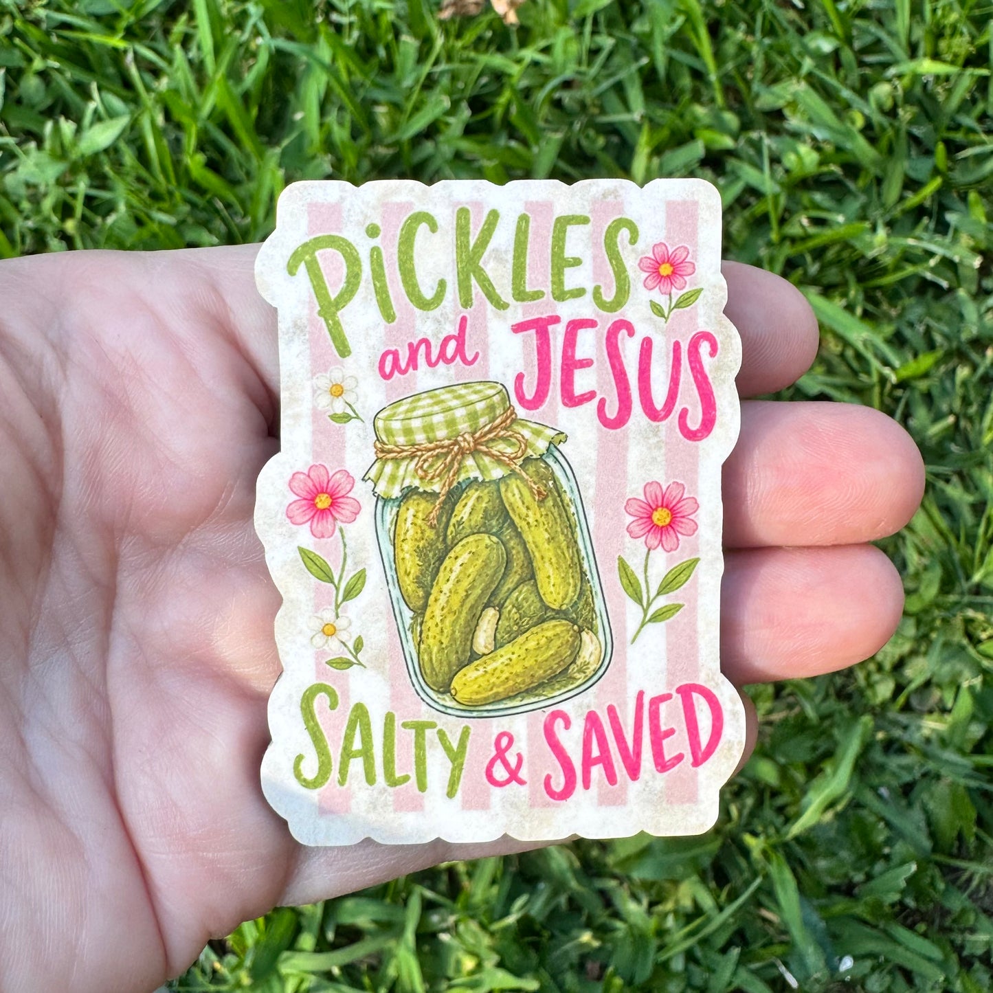 Pickles And Jesus Magnet