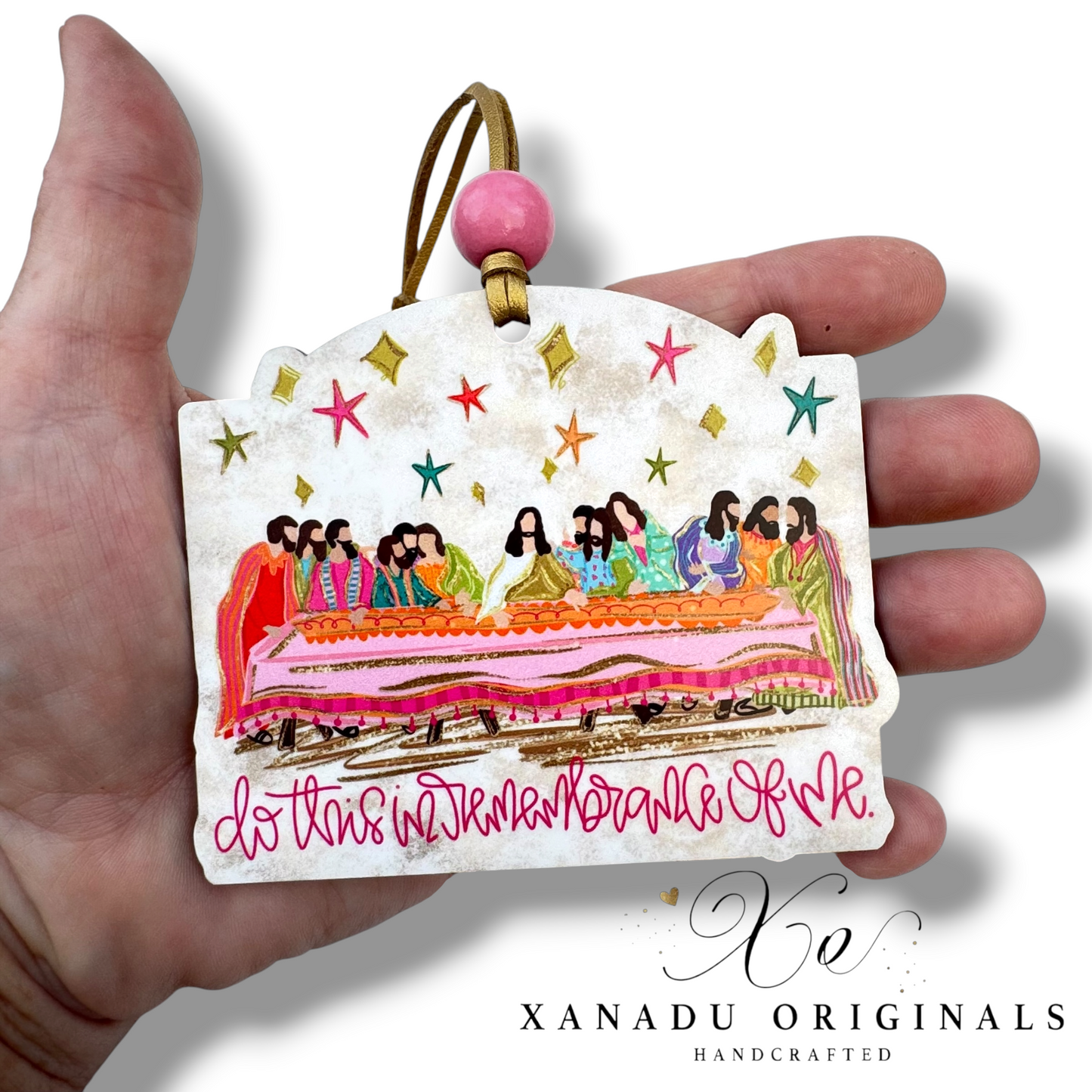 Do This In Remembrance Of Me Last Supper Ornament - Christian Faith Holiday Tree Decoration