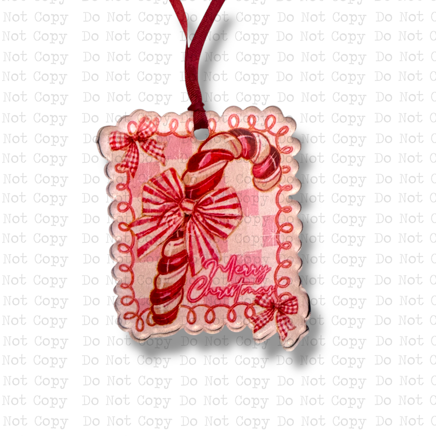Candy Cane Christmas Mini Ornament
