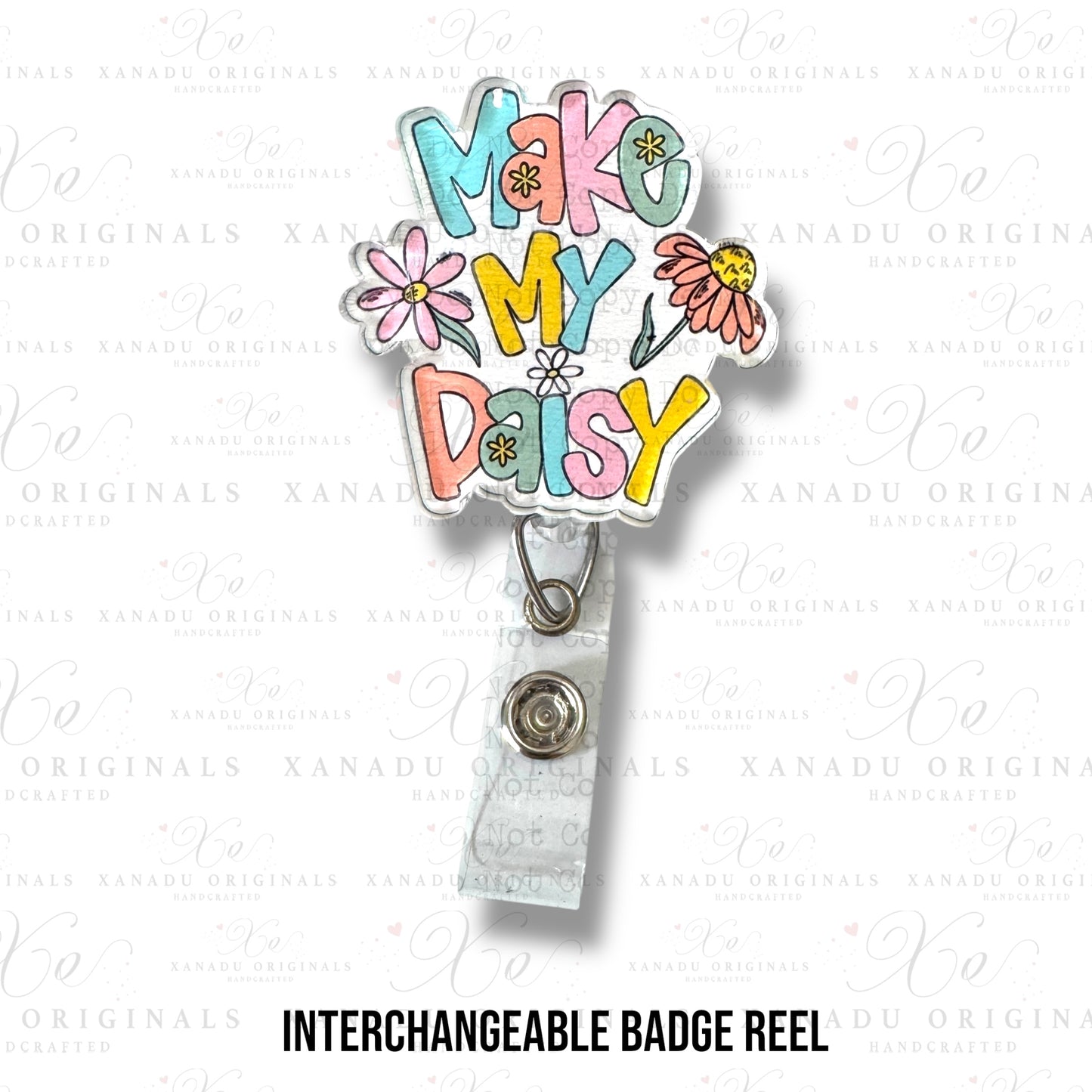Make My Daisy Retractable Badge Reel