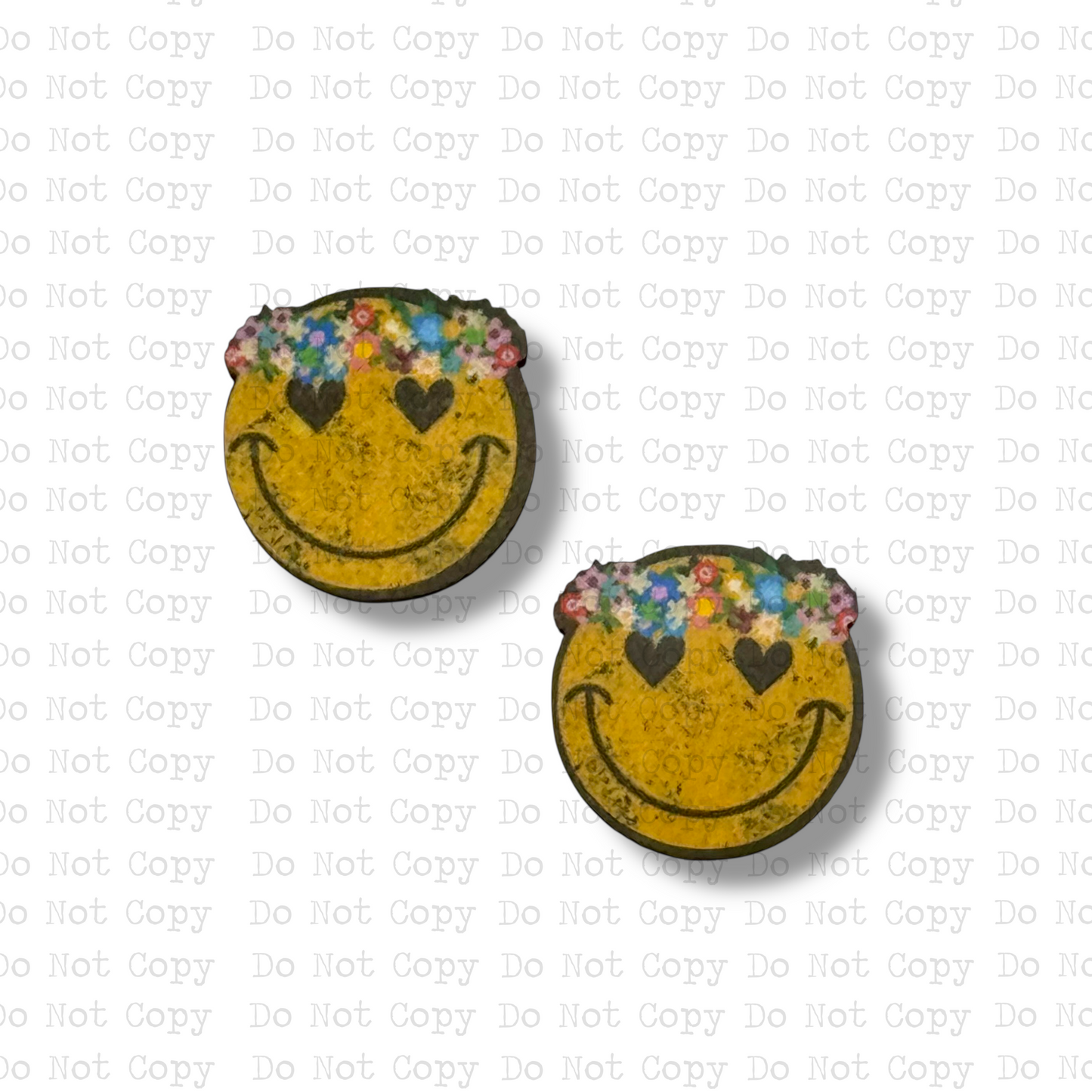 STUD Flower Child Smiley With Post