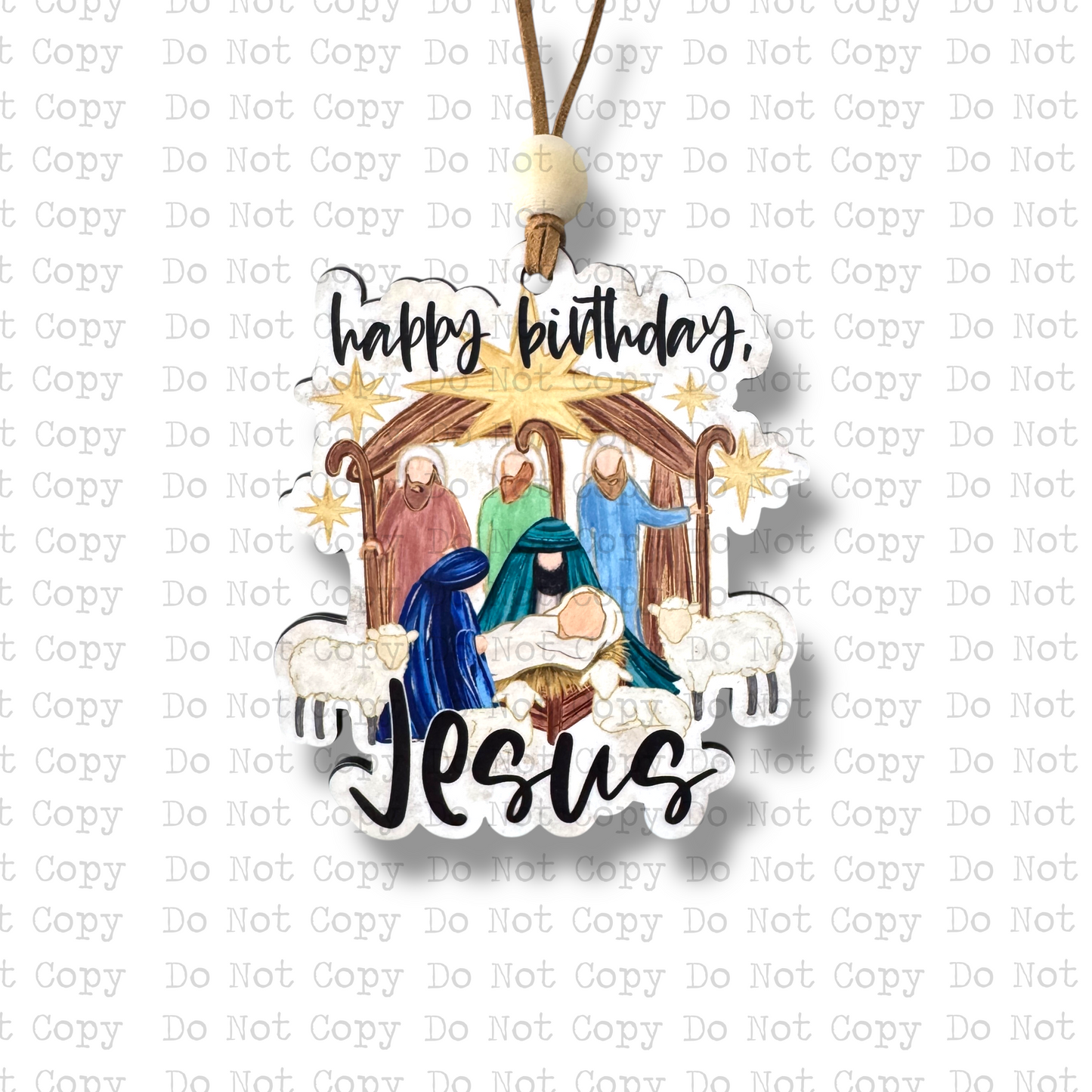 Happy Birthday Jesus Christmas Ornament