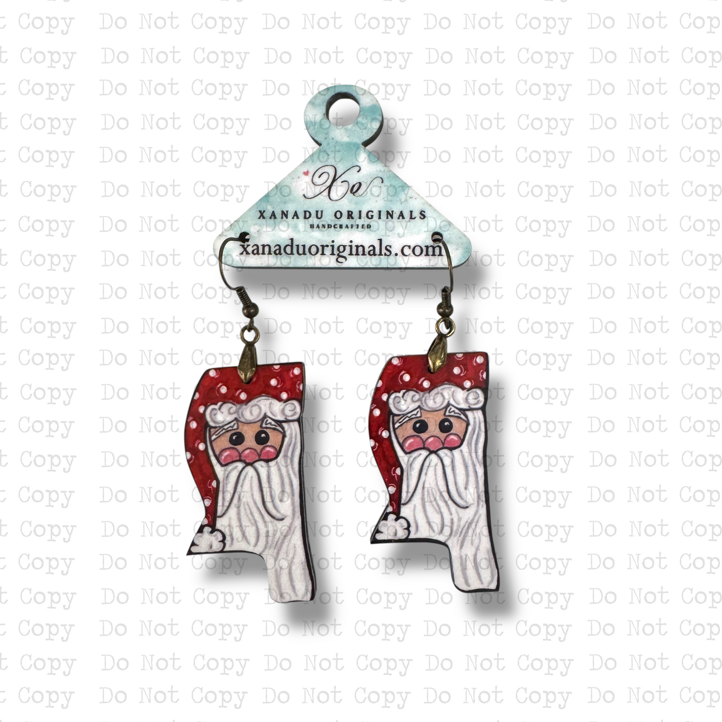 Mississippi Santa Earrings