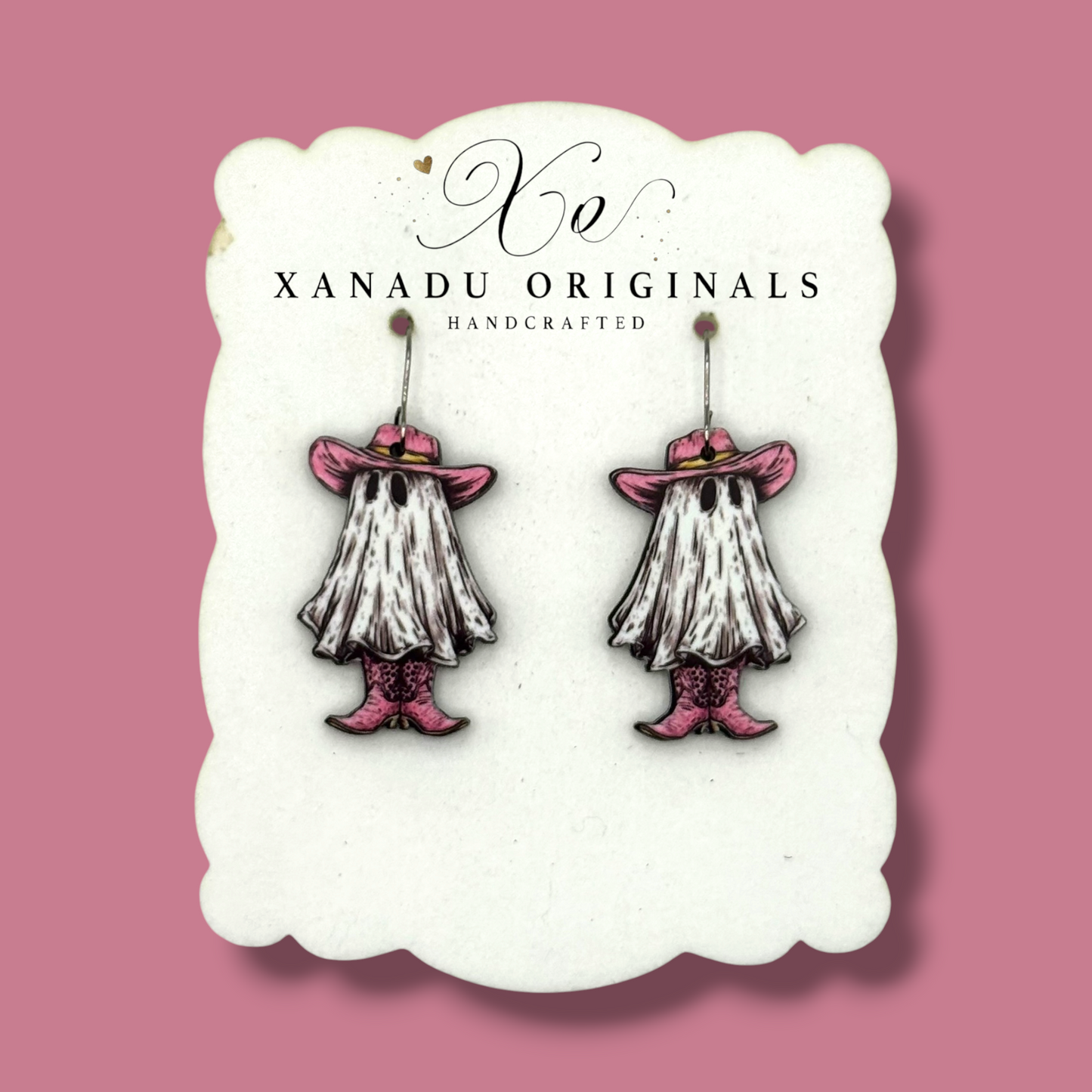 Boujee Cowgirl Ghost Earrings