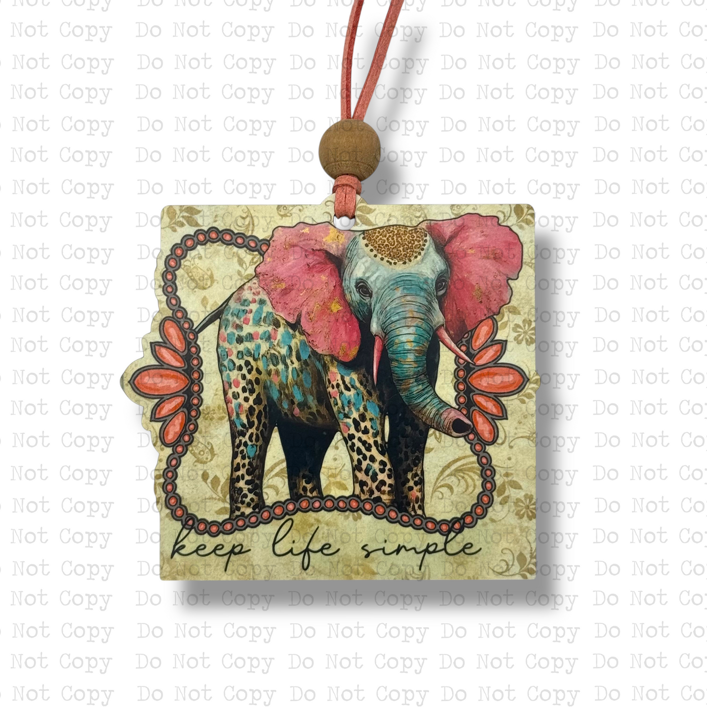Keep Life Simple Car Charm