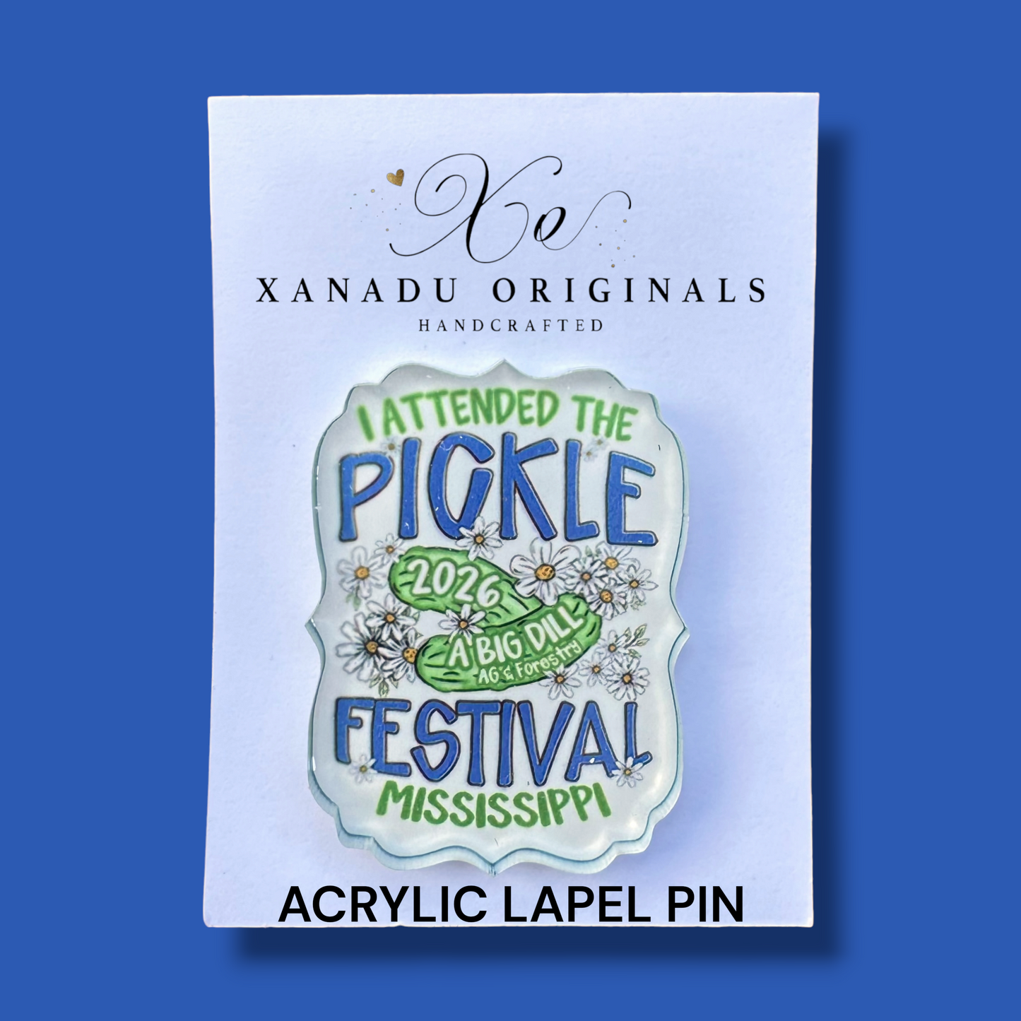 2026 Mississippi Pickle Fest Lapel Pins