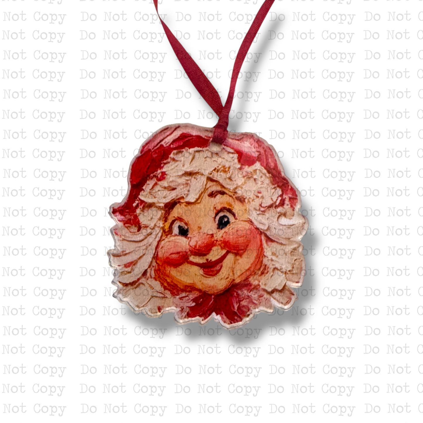 Hand Painted Mrs. Clause Mini Ornament