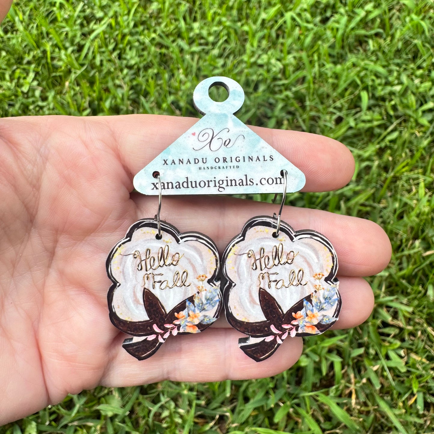 Fall Cotton Earrings