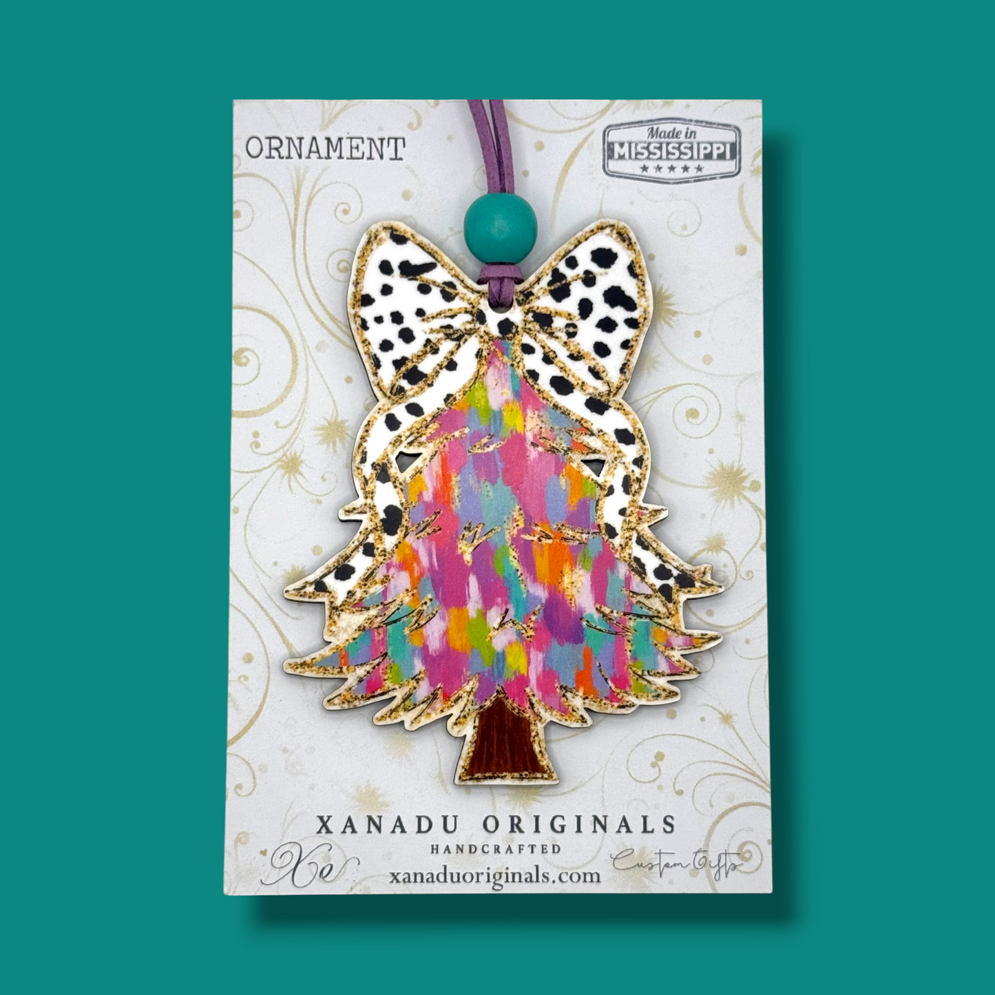 Colorful Coquette Tree Ornament