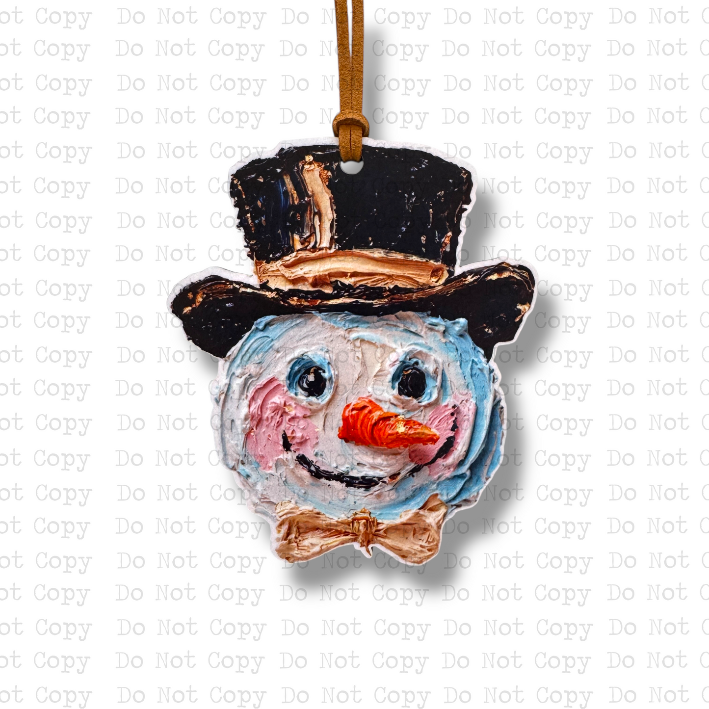 Hand Painted Snowman Christmas Ornament
