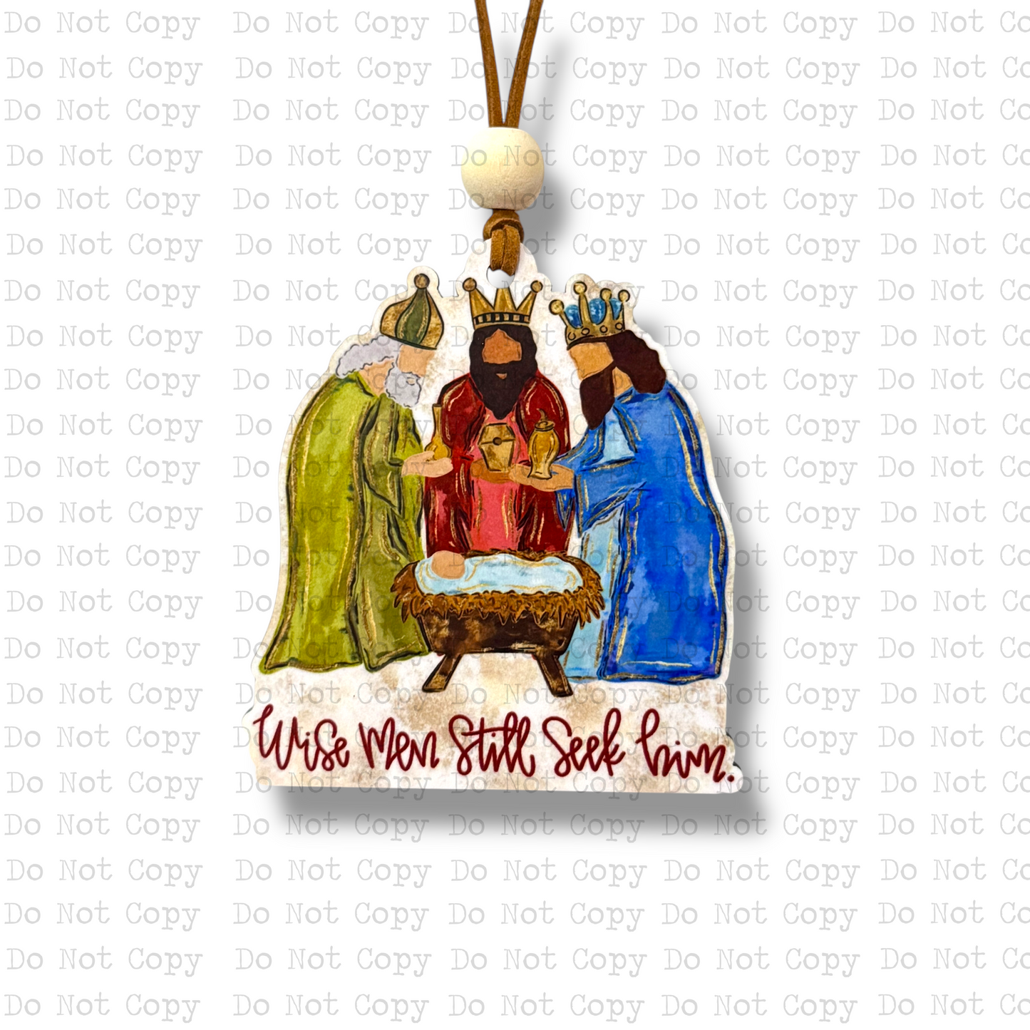Wise Men Hand-drawn Christmas Ornament