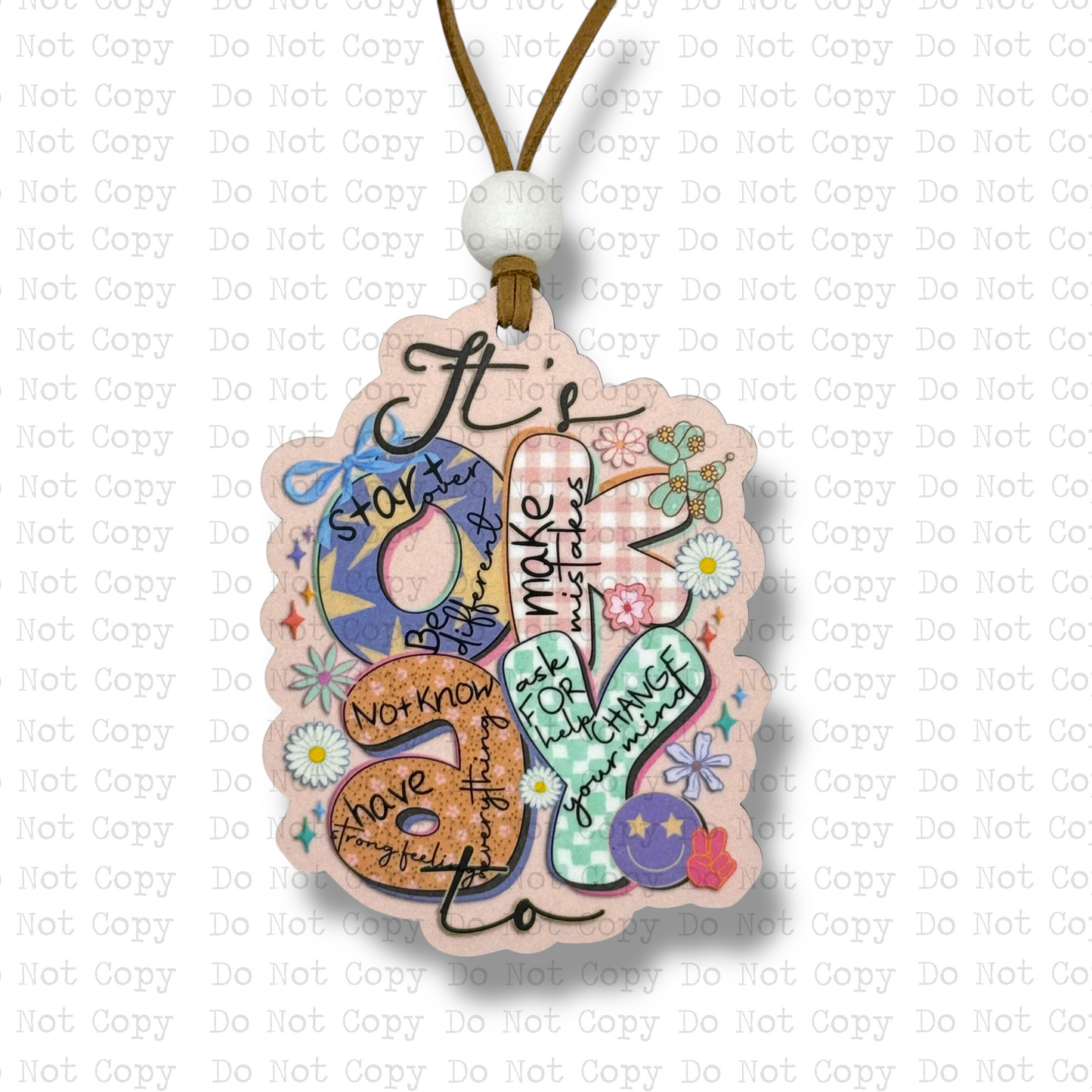 It's Okay Car Charm