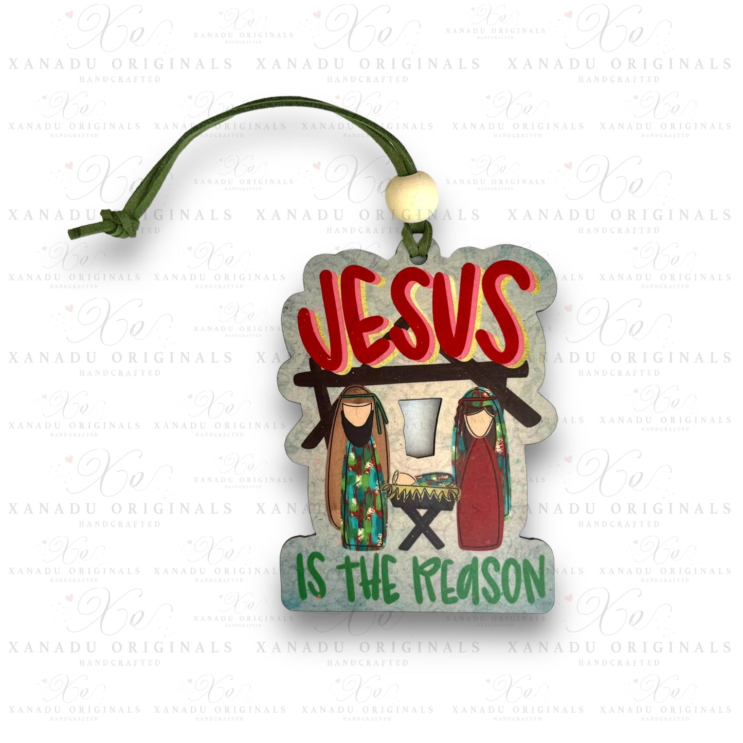 Jesus Is The Reason Stable Christmas Ornament