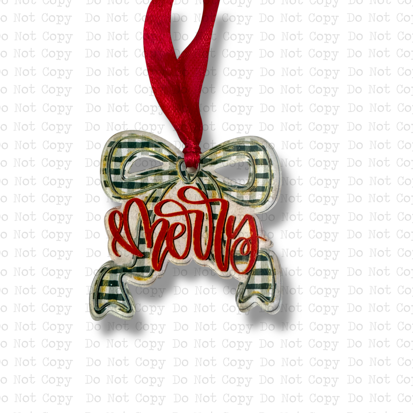 Merry Bow Mini Ornament