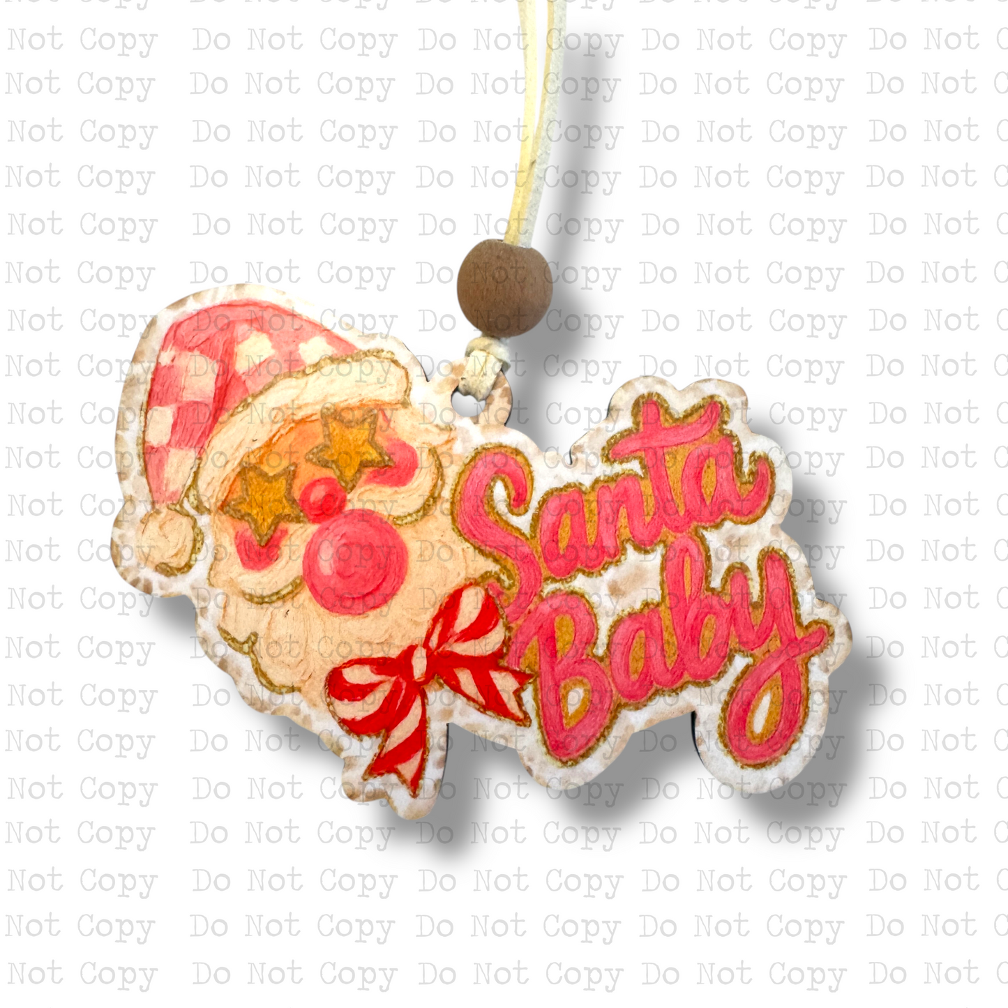 Bubblegum Santa Baby Christmas Ornament