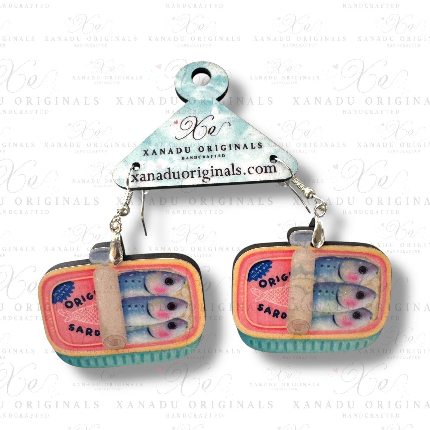 Sardine Can Earrings