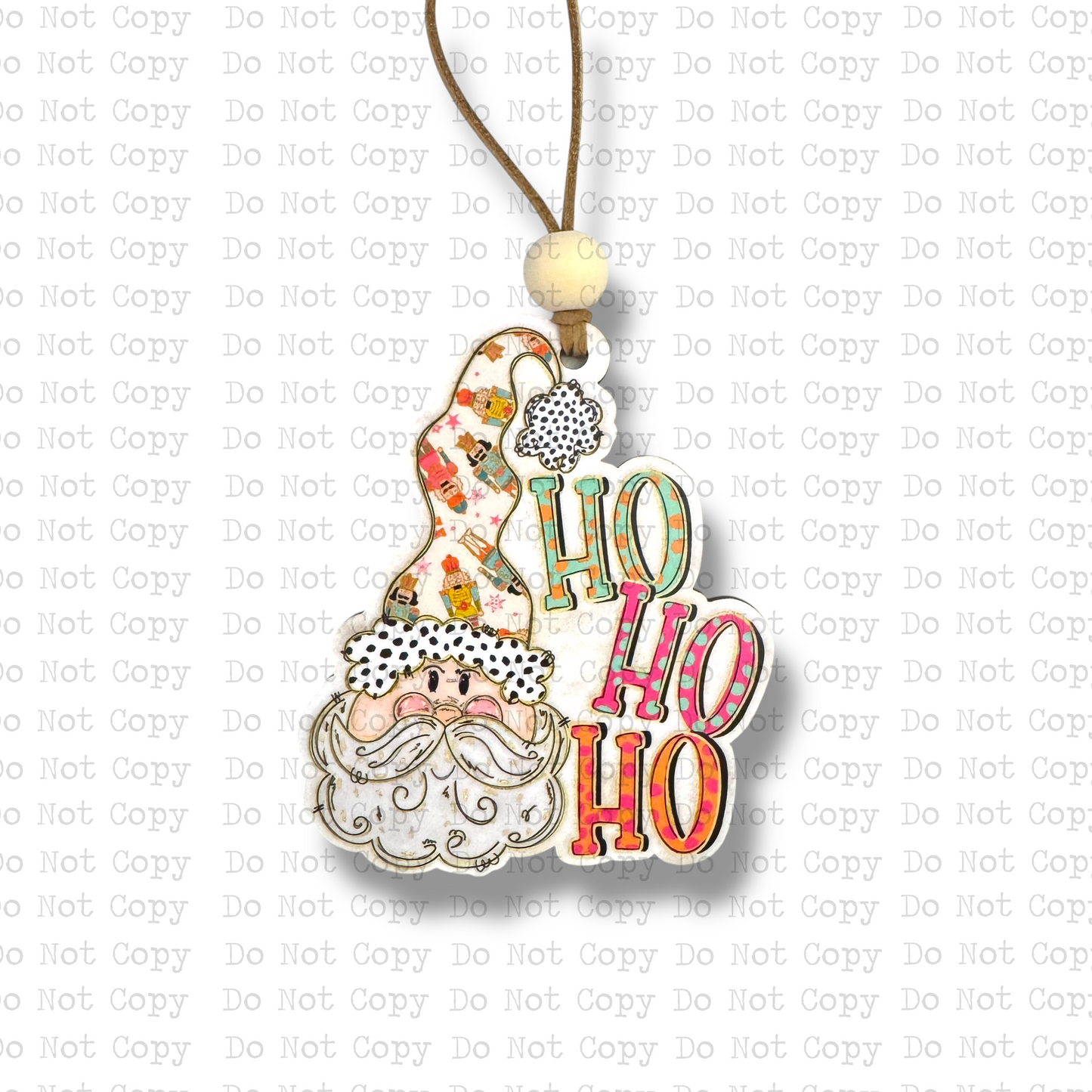 Ho Ho Ho Santa Christmas Ornament