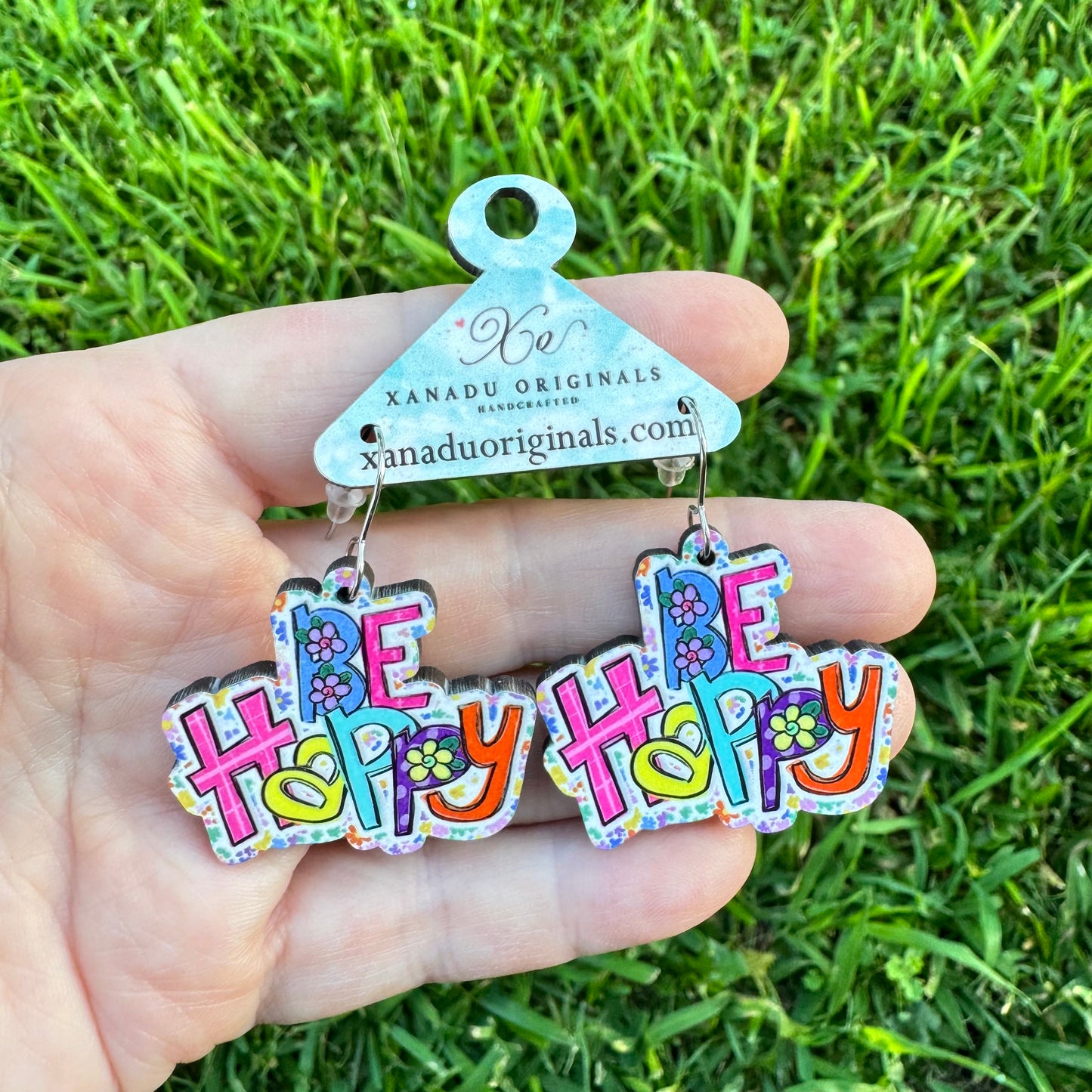 Be Happy Dangle Earrings