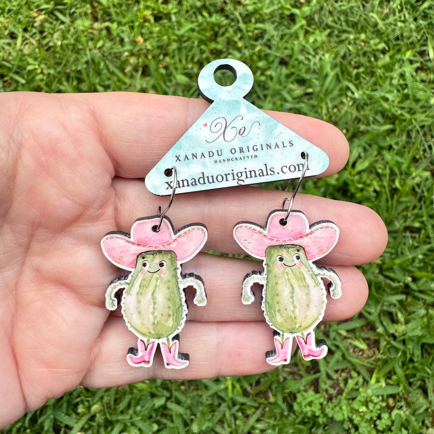 Cowgirl Pickle Earrings