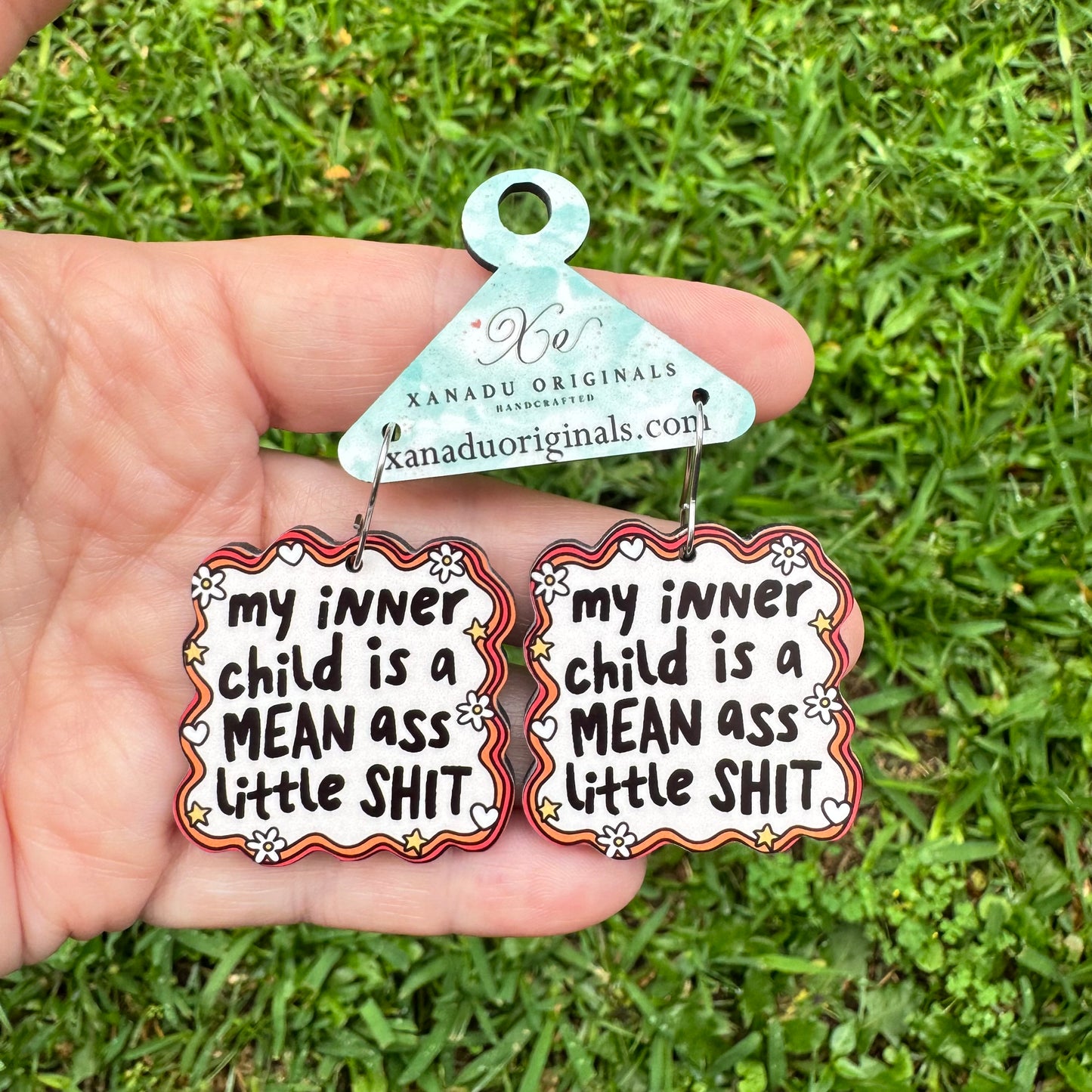 My Inner Child Is Mean Earrings