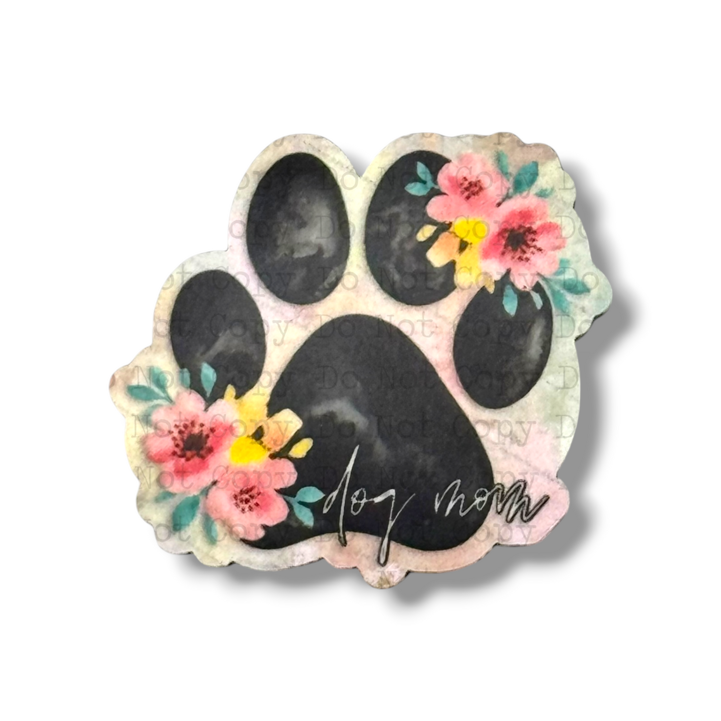 Floral Dog Mom Lapel Pin