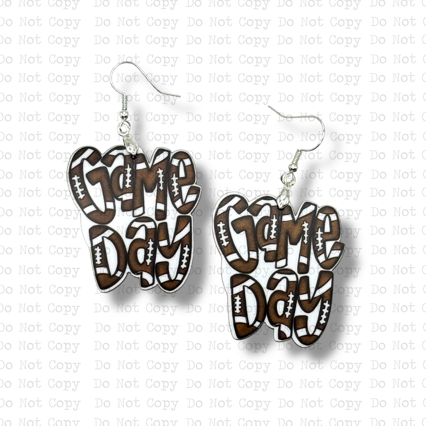 Game Day Football Earrings