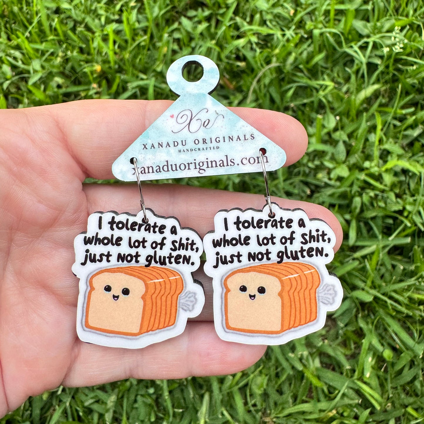 Can't Tolerate Gluten Earrings